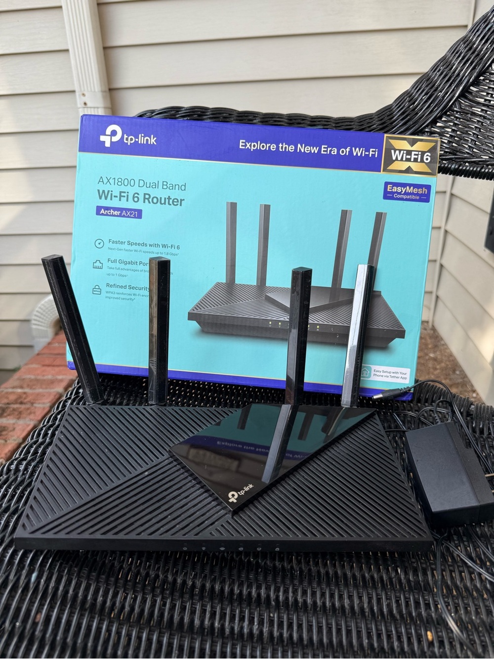 TP-Link Archer AX21 V5 AX1800 WiFi 6 Dual-Band Gigabit Wireless Router

Upgrade